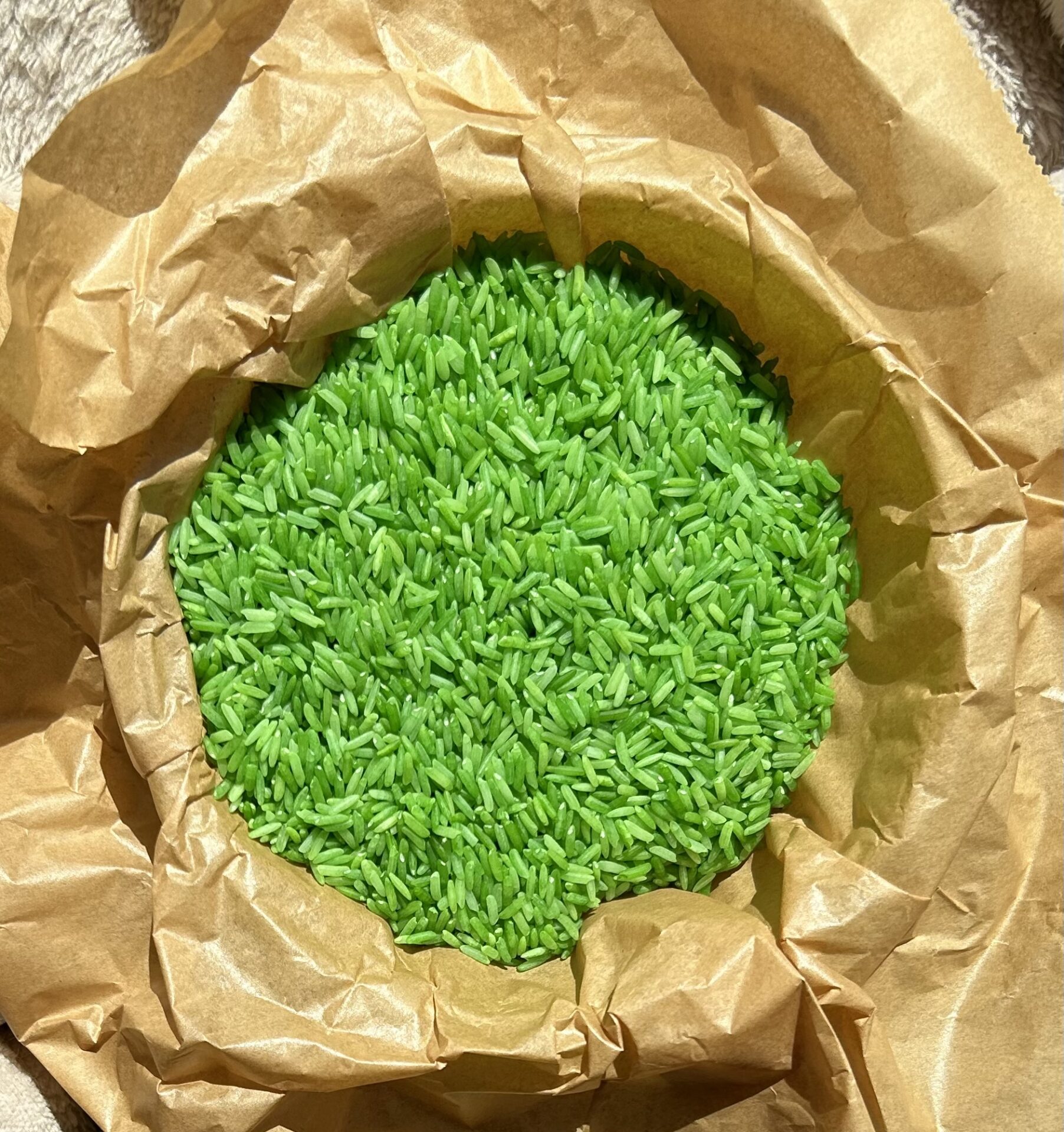 Speelrijst groen